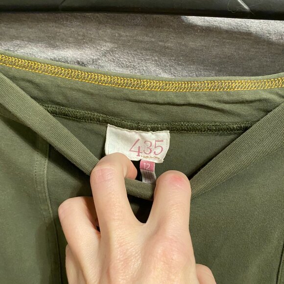 435 by Matilda James Legging Pants Green for gilrs Size 12 - Picture 6 of 8